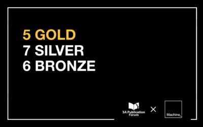 Machine_ converts 5 Golds, 7 Silvers and 6 Bronzes at the SAPF Awards 2021